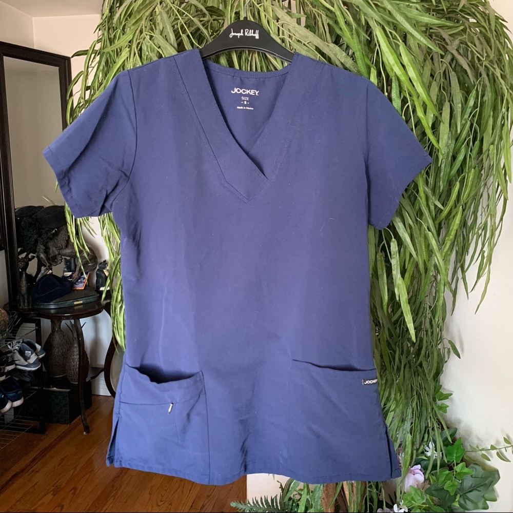 Jockey Navy Blue Scrub Top